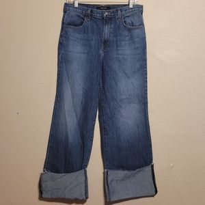 J Brand Joan High-Rise Wide Leg Crop Jeans